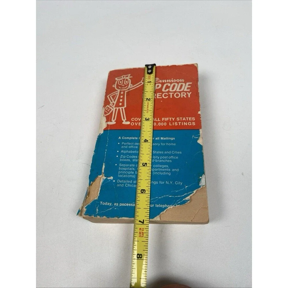 Dennison Zip Code Directory PB Covers All 50 States 100,000 Listings VTG 1977